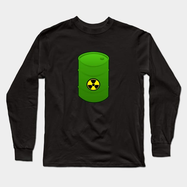 atomic waste barrel Long Sleeve T-Shirt by Mamon